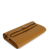 Hermes Kelly Wallet To Go Sesame Tadelakt Gold Hardware
