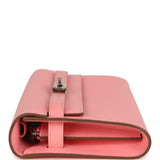Hermes Kelly Wallet To Go Rose Confetti Epsom Palladium Hardware