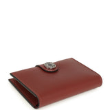 Hermes R.M.S Card Holder Rouge H Evercolor Lacquered Palladium Hardware