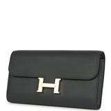 Hermes Constance Wallet To Go Gris Misty Evercolor Permabrass Hardware