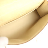 Hermes Kelly Pochette Vanille Matte Alligator Palladium Hardware