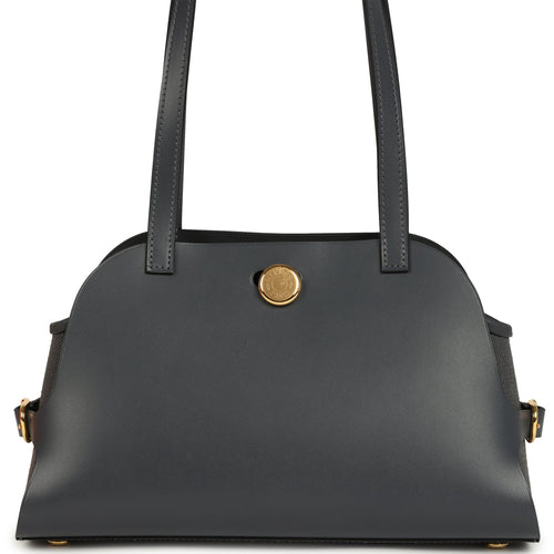 Hermes Tablier Sellier Ardoise Vache Hunter, Swift and Toile Militaire Gold Hardware