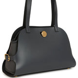 Hermes Tablier Sellier Ardoise Vache Hunter, Swift and Toile Militaire Gold Hardware