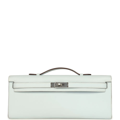 Hermes Kelly Cut Bleu Brume Swift Palladium Hardware