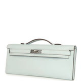 Hermes Kelly Cut Bleu Brume Swift Palladium Hardware