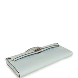 Hermes Kelly Cut Bleu Brume Swift Palladium Hardware