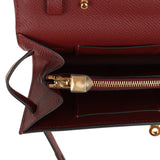 Hermes Kelly Wallet To Go Rouge H Epsom Gold Hardware