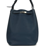 Pre-owned Hermes So Kelly 22 Bleu De Prusse Togo Palladium Hardware - Thumbnail View 1