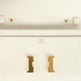 Hermes Constance Wallet To Go Nata Ostrich Gold Hardware