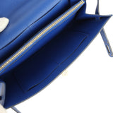 Hermes Kelly Wallet To Go Bleu Royal Epsom Gold Hardware