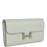 Hermes Constance Wallet To Go Bleu Glacier Evercolor Palladium Hardware