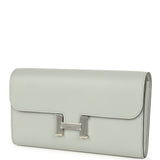 Hermes Constance Wallet To Go Bleu Glacier Evercolor Palladium Hardware