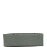 Hermes Kelly Pochette Vert Amande Ostrich Gold Hardware