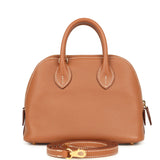 Hermes 1923 Bolide Mini Gold Evercolor Gold Hardware