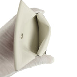 Hermes "Spring Horse" Calvi Duo Card Holder White Swift Palladium Hardware