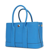 Hermes Garden Party Neo 23 Bleu Hydra Negonda Palladium Hardware