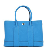 Hermes Garden Party Neo 23 Bleu Hydra Negonda Palladium Hardware