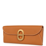 Hermes Maillon Chaine d' Ancre Wallet to Go Gold Epsom Gold Hardware