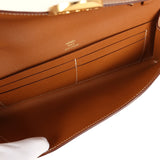 Hermes Maillon Chaine d' Ancre Wallet to Go Gold Epsom Gold Hardware