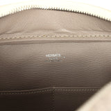 Pre-owned Hermes Plume 28 Himalaya Matte Niloticus Crocodile Palladium Hardware