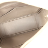 Pre-owned Hermes Plume 28 Himalaya Matte Niloticus Crocodile Palladium Hardware