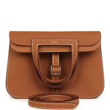 Hermes Halzan 25 Gold Clemence Palladium Hardware - Thumbnail View 1