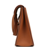 Hermes Halzan 25 Gold Clemence Palladium Hardware - Thumbnail View 3