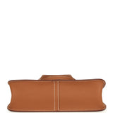 Hermes Halzan 25 Gold Clemence Palladium Hardware - Thumbnail View 6