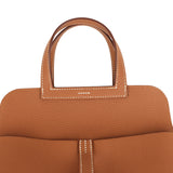 Hermes Halzan 25 Gold Clemence Palladium Hardware - Thumbnail View 7