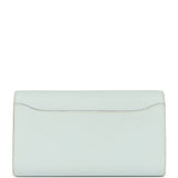 Pre-owned Hermes Constance Wallet To Go Bleu Brume Epsom Gold Hardware