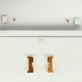 Pre-owned Hermes Constance Wallet To Go Bleu Brume Epsom Gold Hardware