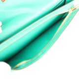 Hermes Kelly Pocket Long Wallet Vert Jade Shiny Alligator Gold Hardware - Thumbnail View 10