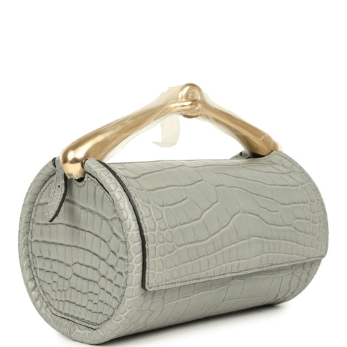 Hermes Maximors II Bag Gris Ciment Matte Alligator Permabrass Hardware