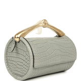 Hermes Maximors II Bag Gris Ciment Matte Alligator Permabrass Hardware