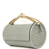 Hermes Maximors II Bag Gris Ciment Matte Alligator Permabrass Hardware