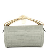 Hermes Maximors II Bag Gris Ciment Matte Alligator Permabrass Hardware