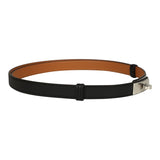 Hermes Kelly Pocket 18 Studded Belt Black Epsom Palladium Hardware