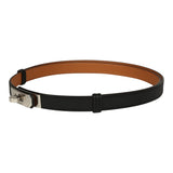 Hermes Kelly Pocket 18 Studded Belt Black Epsom Palladium Hardware