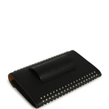 Hermes Kelly Pocket 18 Studded Belt Black Epsom Palladium Hardware