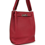 Pre-owned Hermes So Kelly 22 Rubis Togo Palladium Hardware