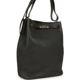 Pre-owned Hermes So Kelly 26 Prunoir Clemence and Ebene Barenia Palladium Hardware - Thumbnail View 2