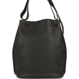 Pre-owned Hermes So Kelly 26 Prunoir Clemence and Ebene Barenia Palladium Hardware - Thumbnail View 5