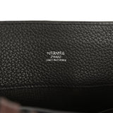 Pre-owned Hermes So Kelly 26 Prunoir Clemence and Ebene Barenia Palladium Hardware - Thumbnail View 7