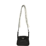 Hermes Mini Lindy II Black Clemence Palladium Hardware
