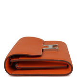 Hermes Constance Wallet To Go Orange Epsom Palladium Hardware