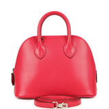 Hermes Mini 1923 Bolide Rose Extreme Chevre Chamkila Palladium Hardware