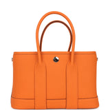 Hermes Garden Party Neo 23 Orange Togo Palladium Hardware