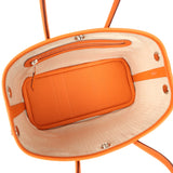 Hermes Garden Party Neo 23 Orange Togo Palladium Hardware