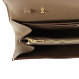 Pre-owned Hermes Constance Wallet To Go Etoupe Epsom Gold Hardware