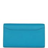 Hermes Constance Wallet To Go Bleu Frida Evercolor Palladium Hardware
